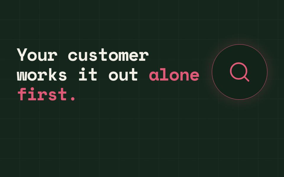 Your customer works it out alone first, and calls a seller last, to check. So the first conversation happens without you: on your site, which prices as they answer.